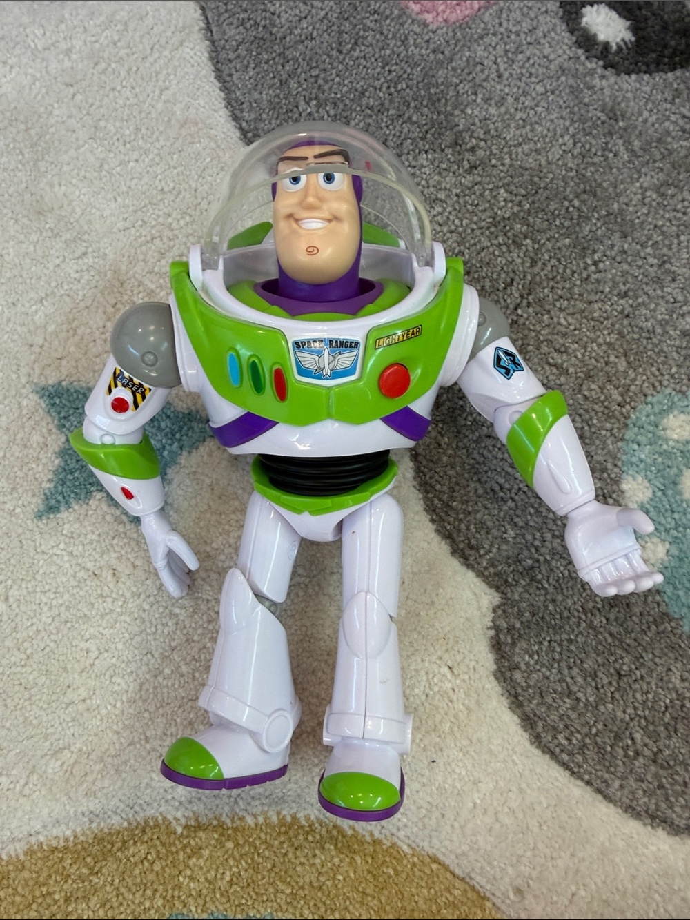 Buzz Lightyear Action Figure - White & Green Space Ranger Toy